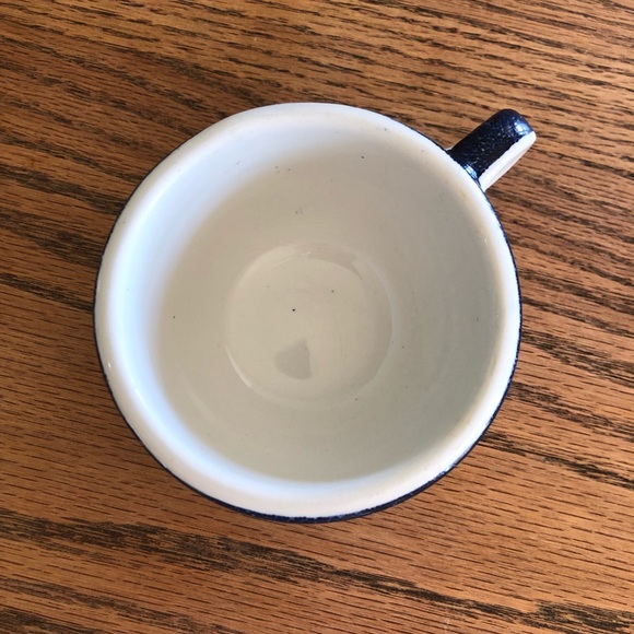 CONWAY Vintage Vitrified Ridgway Blue White Cup - Picture 2 of 4